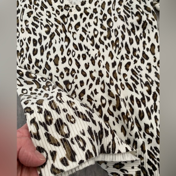 Vintage Forever 21 Cheetah Print Sweater Top Size Large - Picture 3 of 6